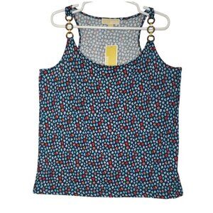 Michael Kors Women's XL Tortoiseshell Print Tank Top. NWT